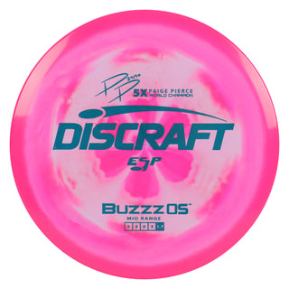 Discraft Disc Golf Paige Pierce ESP Buzzz OS Midrange 5/4/0/3 Hot Pink/Turquoise 178g