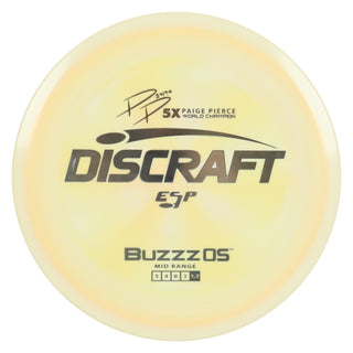 Discraft Disc Golf Paige Pierce ESP Buzzz OS Midrange 5/4/0/3 Pastel Mango/Silver 177g