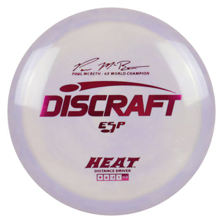 Discraft Disc Golf Paul McBeth Signature ESP Heat Distance Driver 9/6/-3/1 Lavender/Magenta 170-172g