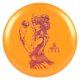 Discraft Disc Golf Paul McBeth Signature Big Z Luna Putter 3/4/0/2 Orange/Magenta Hexagons 173g