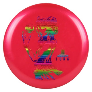 Discraft Disc Golf Paul McBeth Signature Big Z Luna Putter 3/4/0/2 Neon red/Rainbow Lines 175g