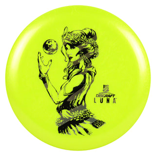 Discraft Disc Golf Paul McBeth Signature Big Z Luna Putter 3/4/0/2 DayGlo/Black Silver 172g