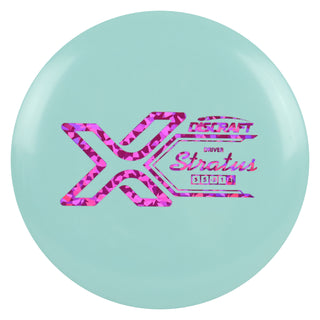 Discraft Disc Golf X Line Stratus Midrange Disc 5/4/-4/1 Light Blue/Magenta Shatter 173-174g