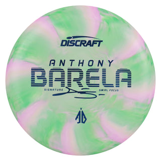 Discraft Disc Golf Anthony Barela Swirl CT Focus Putter 2/2/-1/2 Green Pink/Blue 173-174g