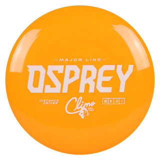 Climo Disc Golf Major Line Osprey Distance Driver 10/6/-3/1 Orange/White 166g