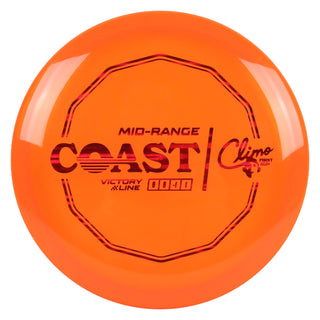 Climo Disc Golf First Run Victory Line Coast Midrange 6/6/-1/1 Orange/Red Lines 172g