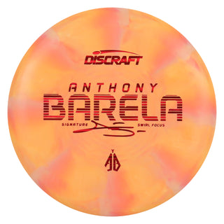 Discraft Disc Golf Anthony Barela Swirl CT Focus Putter 2/2/-1/2 Orange Red/Red Lines 173-174g