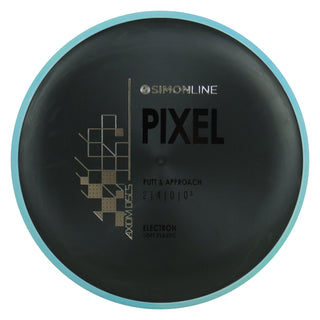 Axiom Disc Golf Simon Line Electron Soft Lizotte Pixel Putter 2/4/0/0.5 Black/Light Blue 174 grams
