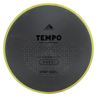 Axiom Disc Golf Electron Soft Tempo Putt and Approach 4/4/0/2.5 Black/Yellow Red 168 grams