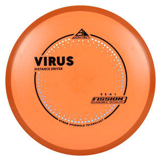 Axiom Discs Project Lab Coat Fission Virus Distance Driver 9/5/-4/1 Orange/Orange 166 grams