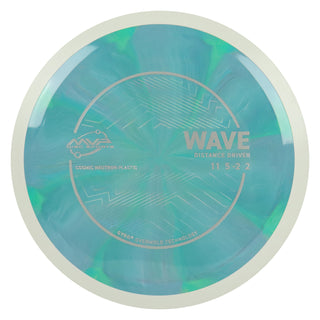 MVP Discs Sports Project Lab Coat Cosmic Neutron Wave Distance Driver 11/5/-2/2 Blue Green 174 grams