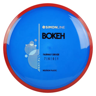 Axiom Disc Golf Simon Line Neutron Bokeh Fairway Driver 7/6/0/1 Dark Blue/Red 175 grams