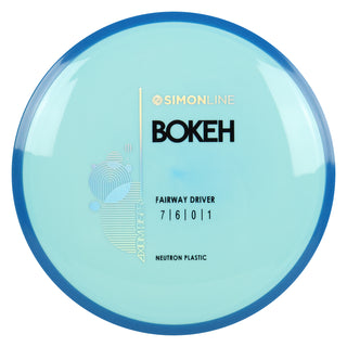 Axiom Disc Golf Simon Line Neutron Bokeh Fairway Driver 7/6/0/1 Light Blue/Blue 166 grams