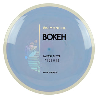 Axiom Disc Golf Simon Line Neutron Bokeh Fairway Driver 7/6/0/1 Slate Purple/White 175 grams