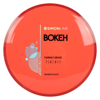 Axiom Disc Golf Simon Line Neutron Bokeh Fairway Driver 7/6/0/1 Bright Red/Red 174 grams