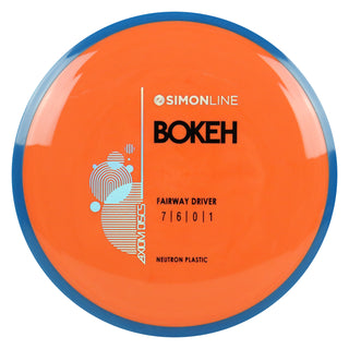 Axiom Disc Golf Simon Line Neutron Bokeh Fairway Driver 7/6/0/1 Orange/Blue 167 grams
