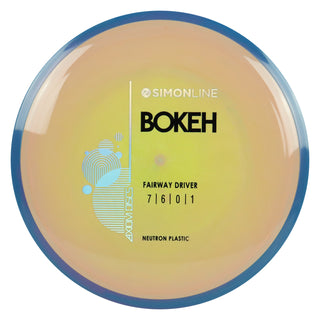 Axiom Disc Golf Simon Line Neutron Bokeh Fairway Driver 7/6/0/1 Peach Green/Blue Purple 169 grams
