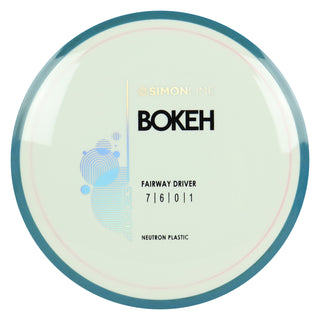 Axiom Disc Golf Simon Line Neutron Bokeh Fairway Driver 7/6/0/1 White/Storm Blue 173 grams