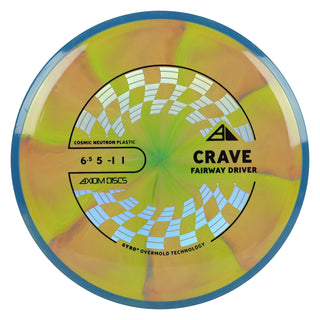 Axiom Discs Project Lab Coat Cosmic Neutron Crave 6.5/5/-1/1 Green Peach/Blue 172 grams