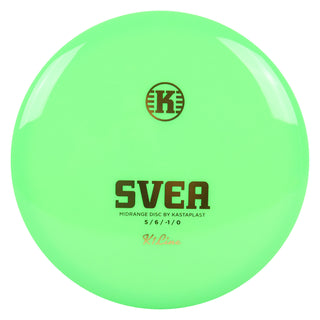 Kastaplast Disc Golf K1 Svea Midrange 5/6/-1/0 Green/Gold 178 grams