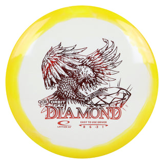 Latitude 64 Disc Golf Gold Orbit Diamond Fairway Driver 8/6/-3/1 Yellow/Red 156 grams