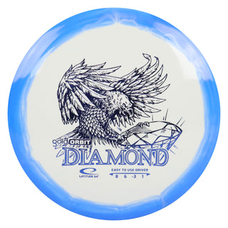 Latitude 64 Disc Golf Gold Orbit Diamond Fairway Driver 8/6/-3/1 Blue/Blue 155 grams