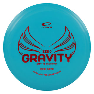Latitude 64 Disc Golf Zero Gravity Explorer Fairway Driver 7/5/0/2 Turquoise/Red 122 grams