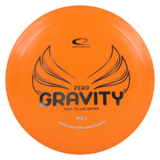 Latitude 64 Disc Golf Zero Gravity Bolt Distance Driver 13/6/-2/3 Orange/Silver 127 grams