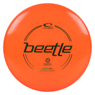 Latitude 64 Disc Golf Opto Beetle Putter 1/7/-1/0 Orange/Green 151 grams
