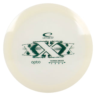 Latitude 64 Disc Golf Opto XXX Fairway Driver 7/3/0/4 White/Green 175 grams