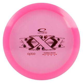 Latitude 64 Disc Golf Opto XXX Fairway Driver 7/3/0/4 Pink/Red 173 grams