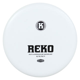 Kastaplast Disc Golf K3 Hard Reko Putter 3/3/0/1 White/Black 175 grams