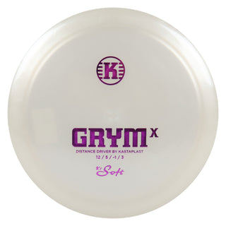 Kastaplast Disc Golf K1 Soft Grym X Distance Driver 12/5/-1/3 Pearl/Purple 174 grams