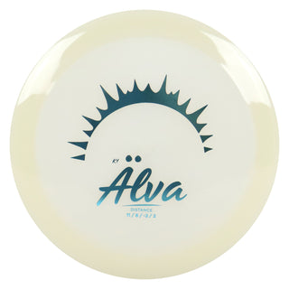 Kastaplast Disc Golf K1 Glow Alva Distance Driver 11/6/-2/2 Glow/Teal 175 grams