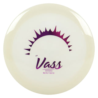 Kastaplast Disc Golf K1 Glow Vass Distance Driver 12/5/-1.5/2 Glow/Purple 174 grams
