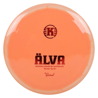 Kastaplast Disc Golf K1 Grind Alva Distance Driver 11/6/-2/2 Peach White/Red 172 grams