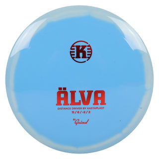 Kastaplast Disc Golf K1 Grind Alva Distance Driver 11/6/-2/2 Blue White/Red 173 grams