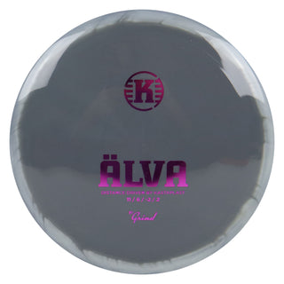Kastaplast Disc Golf K1 Grind Alva Distance Driver 11/6/-2/2 Grey White/Purple 173 grams