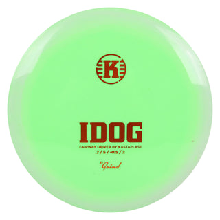 Kastaplast Disc Golf K1 Grind Idog Fairway Driver 7/5/-0.5/2 Green White/Orange 171 grams