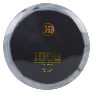 Kastaplast Disc Golf K1 Grind Idog Fairway Driver 7/5/-0.5/2 Black White/Gold 171 grams
