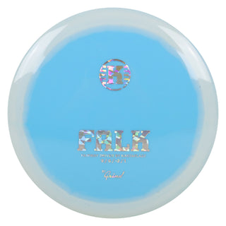 Kastaplast Disc Golf K1 Grind Falk Fairway Driver 9/6/-2/1 Blue White/Holo Shatter 174 grams