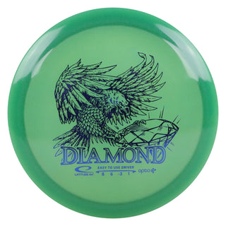 Latitude 64 Disc Golf Opto Air Diamond Fairway Driver 8/6/-3/1 Green/Indigo 145 grams