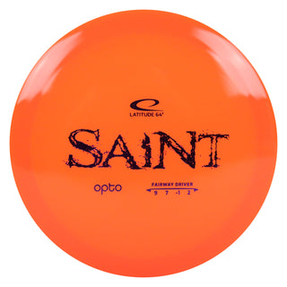 Latitude 64 Disc Golf Opto Saint Fairway Driver 9/7/-1/2 Orange/Purple 173 grams