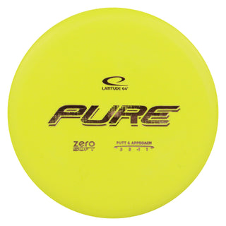 Latitude 64 Disc Golf Zero Soft Pure Putter 3/3/-1/1 Yellow/Gold 174 grams