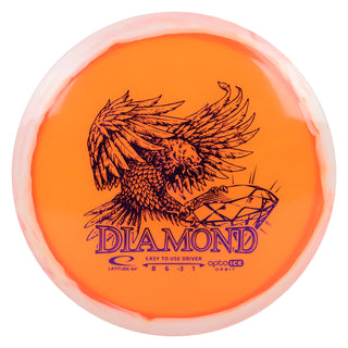 Latitude 64 Disc Golf Opto-Ice Orbit Diamond Fairway Driver 8/6/-3/1 Orange/Purple 156 grams