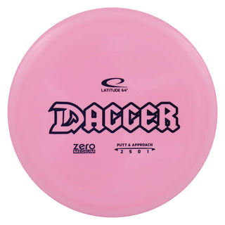Latitude 64 Disc Golf Zero Medium Dagger Putter 2/5/0/1 Pink/Indigo 175 grams