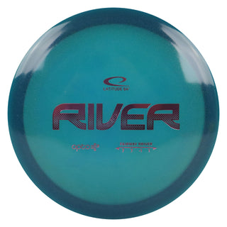 Latitude 64 Disc Golf Opto Air River Fairway Driver 7/7/-1/1 Turquoise/Lavender 157 grams
