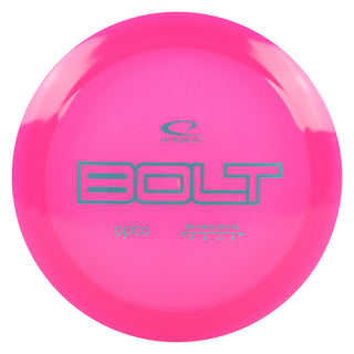 Latitude 64 Disc Golf Opto Bolt Distance Driver 13/6/-2/3 Pink/Teal 175 grams