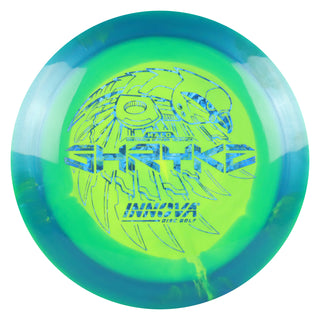 Innova Disc Golf Halo Star Shryke Distance Driver 13/6/-2/2 Blue Yellow/Blue Shatter 162 grams