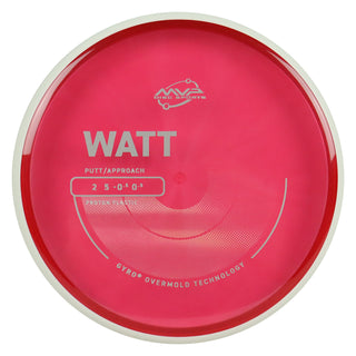 MVP Discs Sports Project Lab Coat Proton Watt Putt and Approach 2/5/-0.5/0.5 Red 168 grams